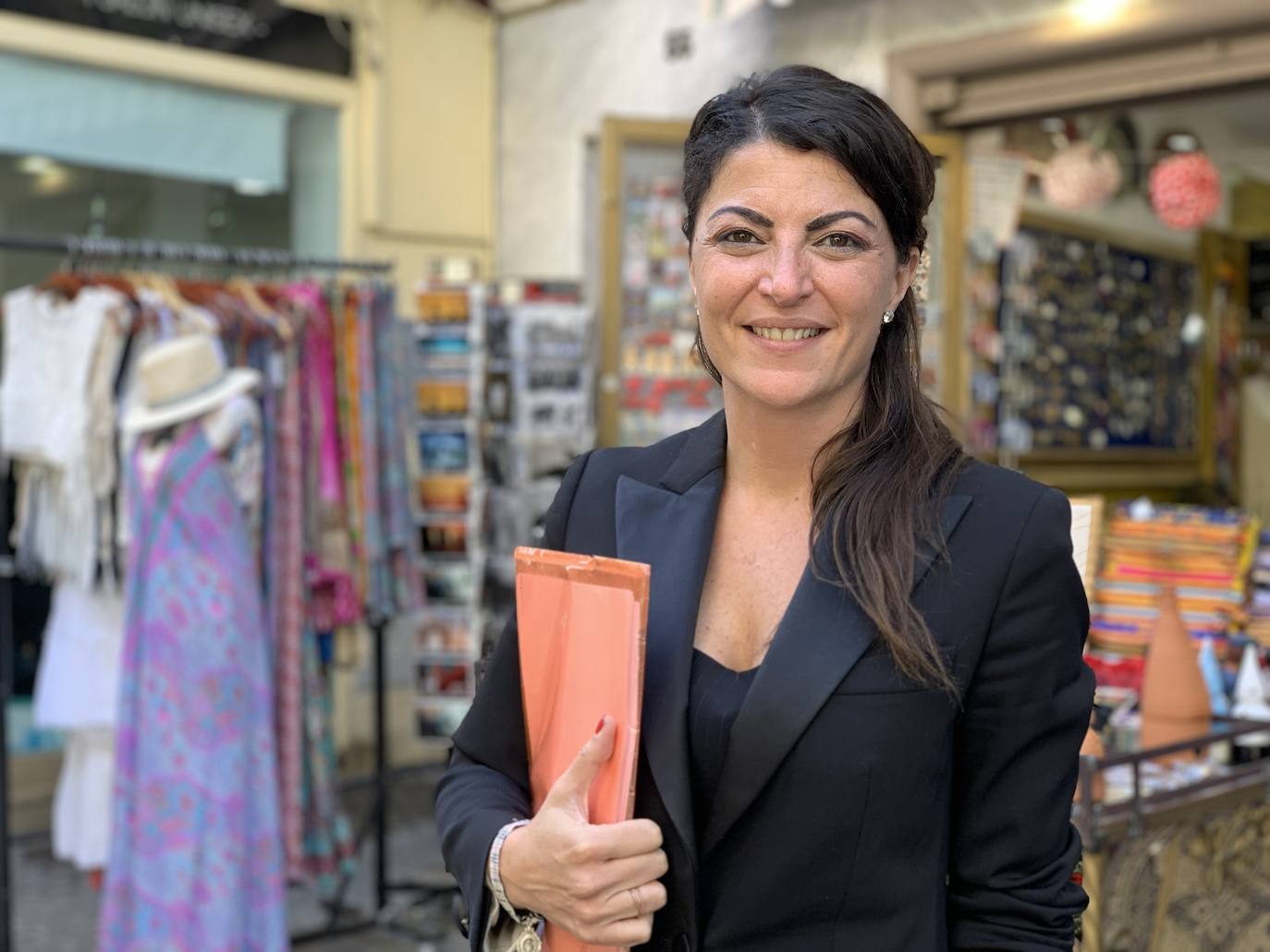 Macarena Olona, esta semana en una imagen tomada en Sevilla.