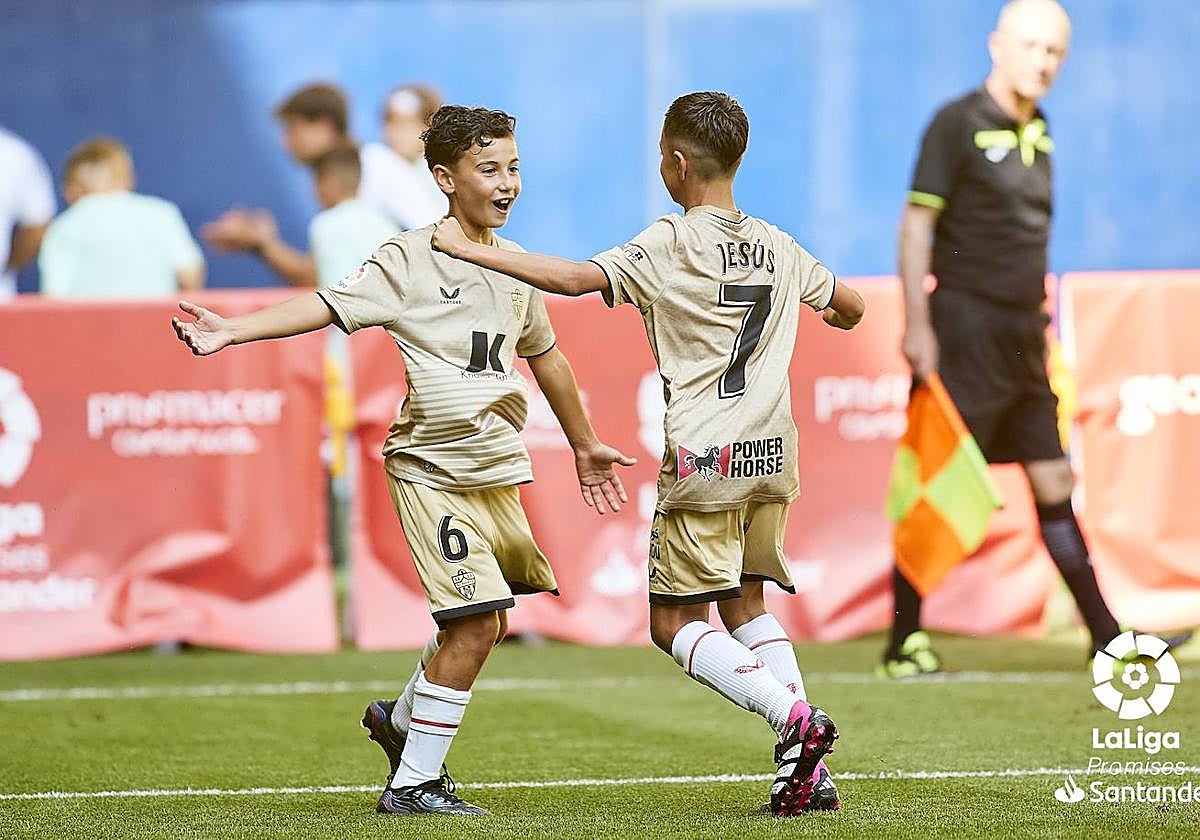 La UDA celebra el gol conseguido ante el Athletic de Bilbao.