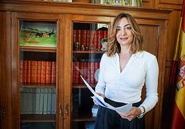 La magistrada Montse Peña, en su despacho del Juzgado de Primera Instancia número 6 de la capital.