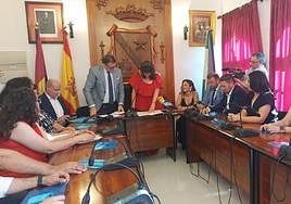 Investidura de Juana Cazorla en el Ayuntamiento de Jódar