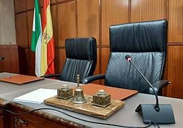 Sala de vistas de la Audiencia de Jaén.