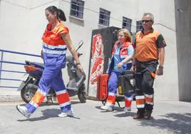 Uno de los equipos de refuerzo que trabaja durante el verano.