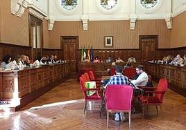 Pleno anterior en la Diputación Provincial de Jaén.
