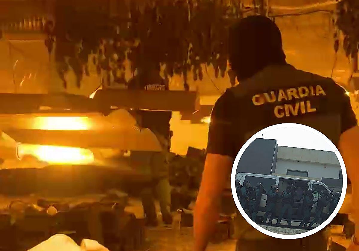 Operación de la Guardia Civil en Las Gabias.