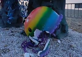 Actos vandálicos en la falla de Garrucha.