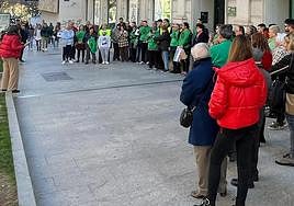 Concentración de la Plataforma de Afectados por la Hipoteca.