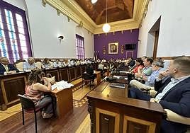 Pleno del lunes en el Ayuntamiento de Jaén para el sorteo de las mesas electorales.