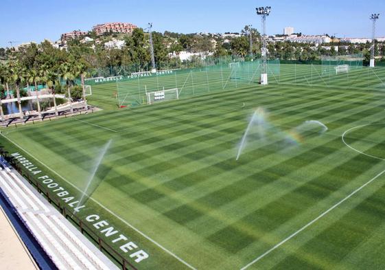 Uno de los campos del Marbella Football Center.