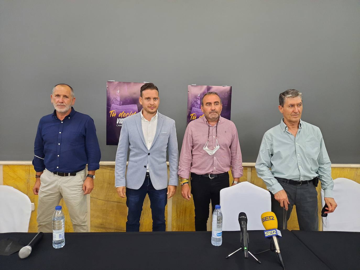 Responsables de Fomento y Promoción del Real Jaén en una imagen del curso pasado