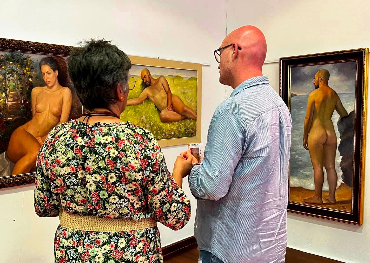 Exposición de óleos 'Pieles en libertad' del pintor Antonio López Portero.