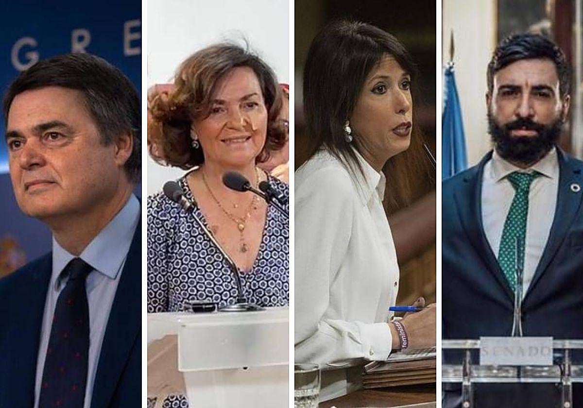 Cabezas de lista de los partidos que obtendrían escaños en el Congreso por Granada