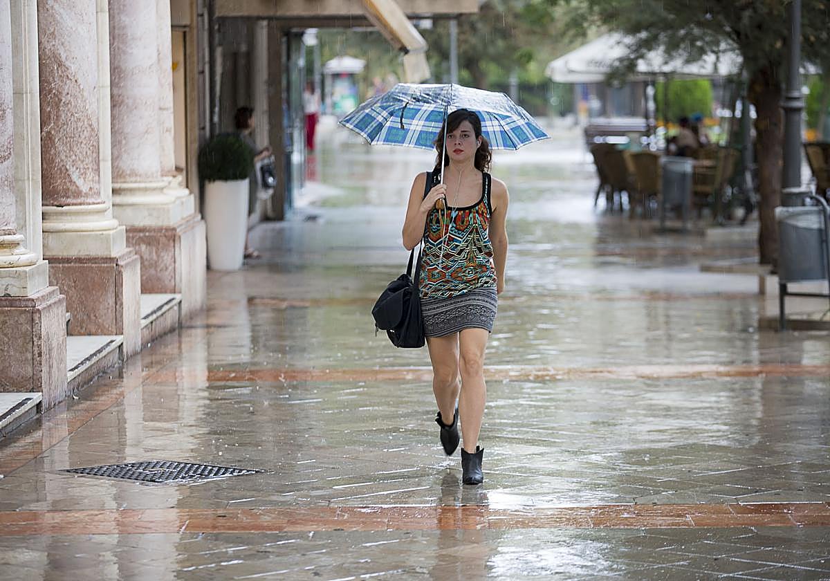 Aviso de la Aemet por tormentas en la provincia de Granada.