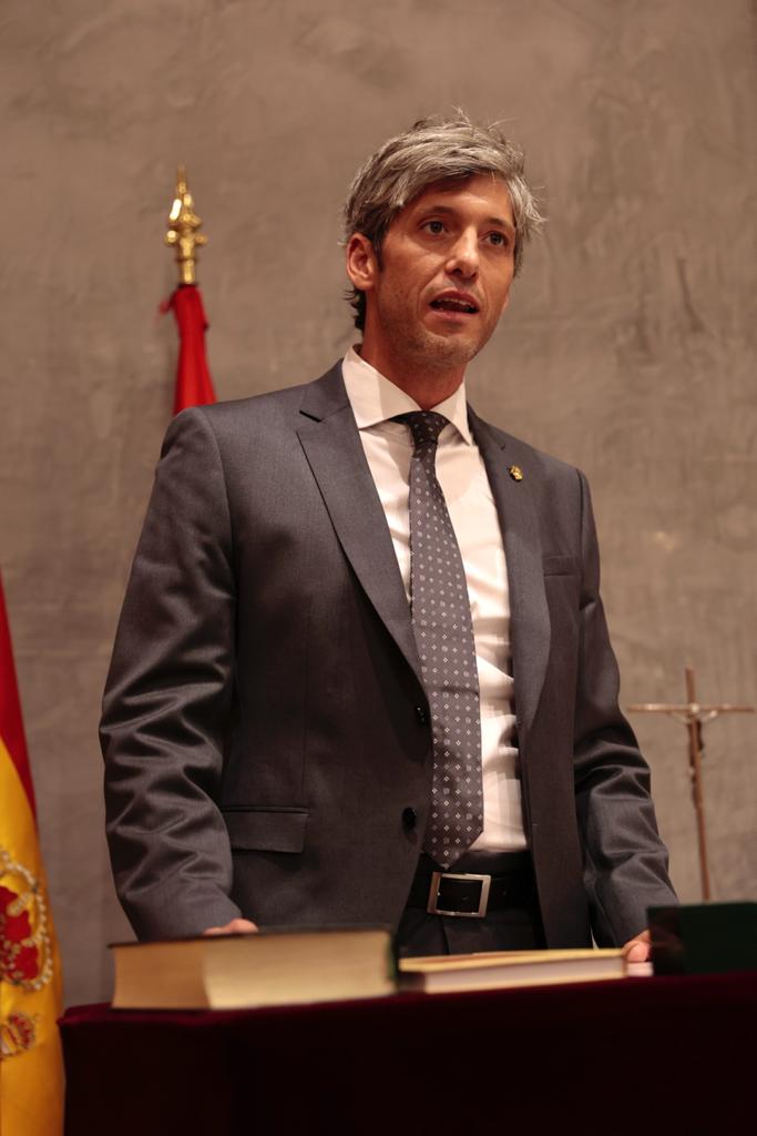 Juan Eloy Jiménez, durante la toma de posesión.