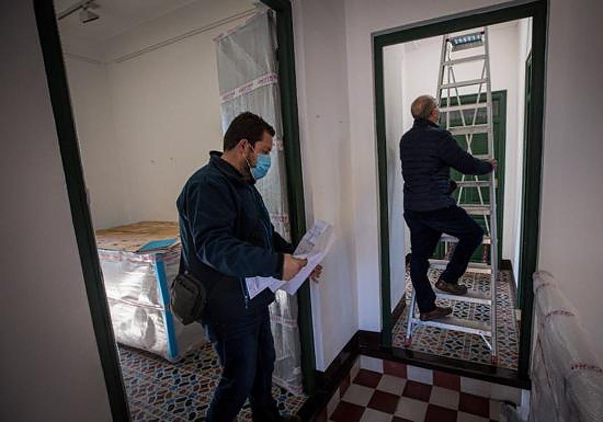 Una de las tres obras terminadas es la climatización de la Huerta de San Vicente.