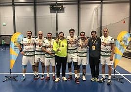 Componentes del Balonmano Granada Veteranos.
