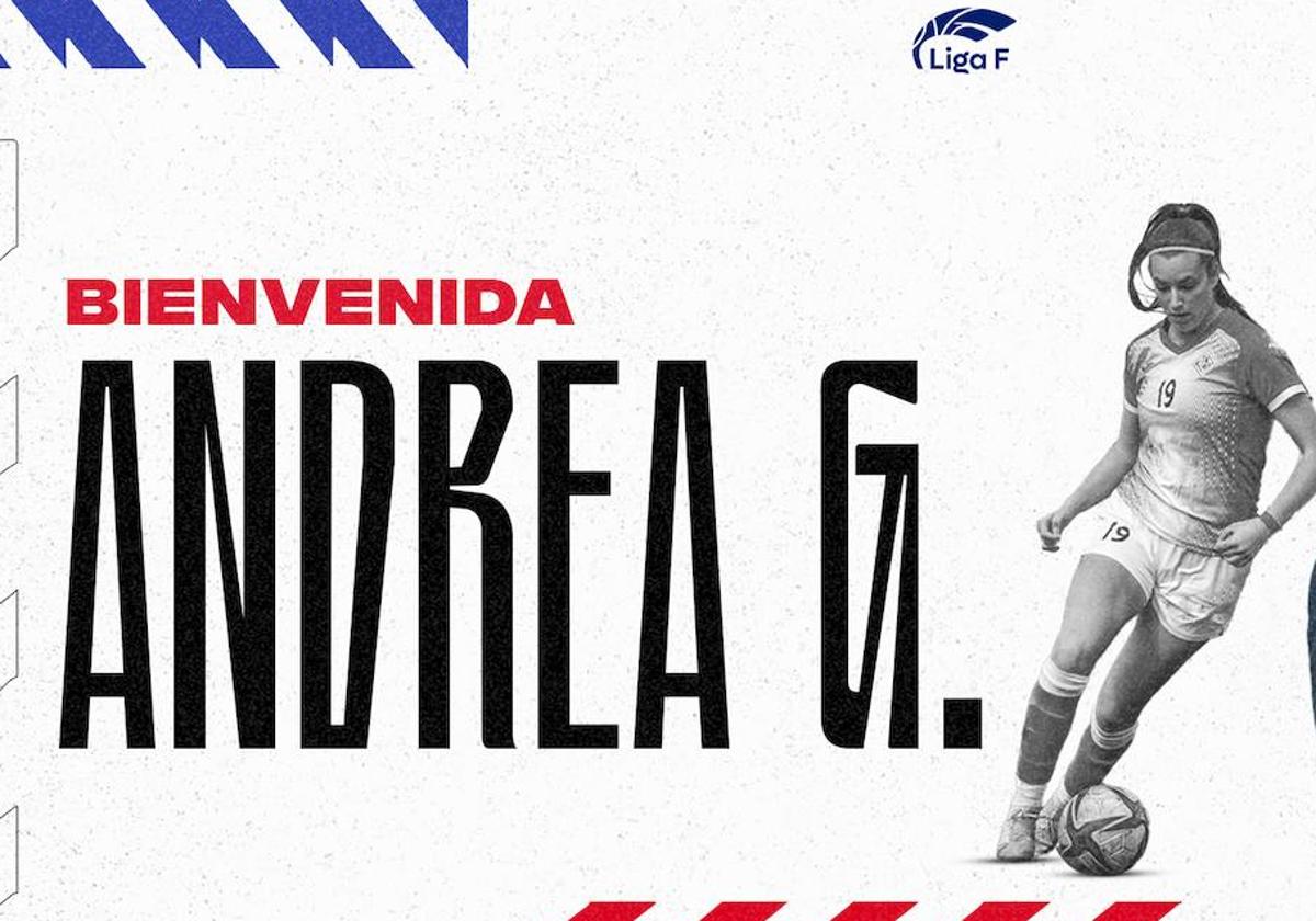 Andrea Gómez ha sido anunciada por el Granada.