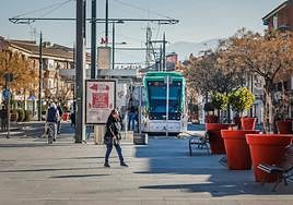 Punto de finalización de la línea del metro en el municipio de Armilla.