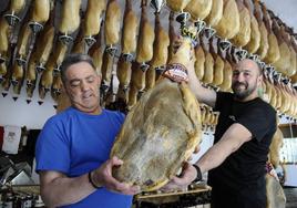 Jamones de Trevélez de más de 30 kilos