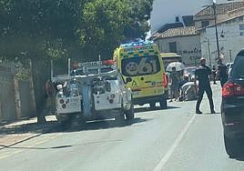 Motorista herida en la carretera de La Zubia.