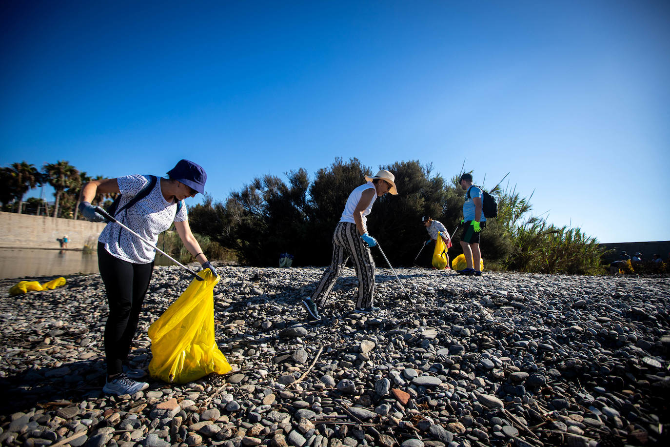Las imágenes de la limpieza del Guadalfeo