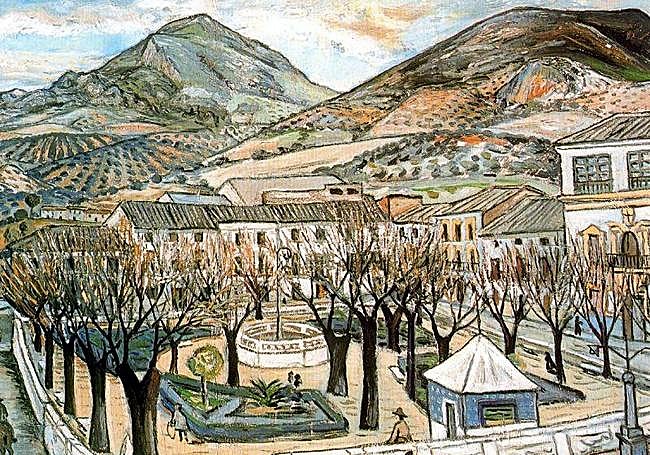 Sueños de Quesada analiza los Jardines que pintó Zabaleta. Reproducción