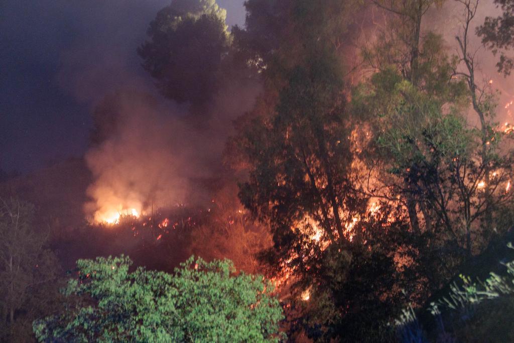 Las imágenes del incendio en el Sacromonte en Granada