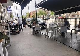 Imagen de la terraza en la que han ocurrido los hechos.