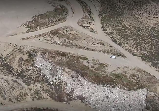 Vista aérea del terreno en el que se ha desarrollado la actuación.