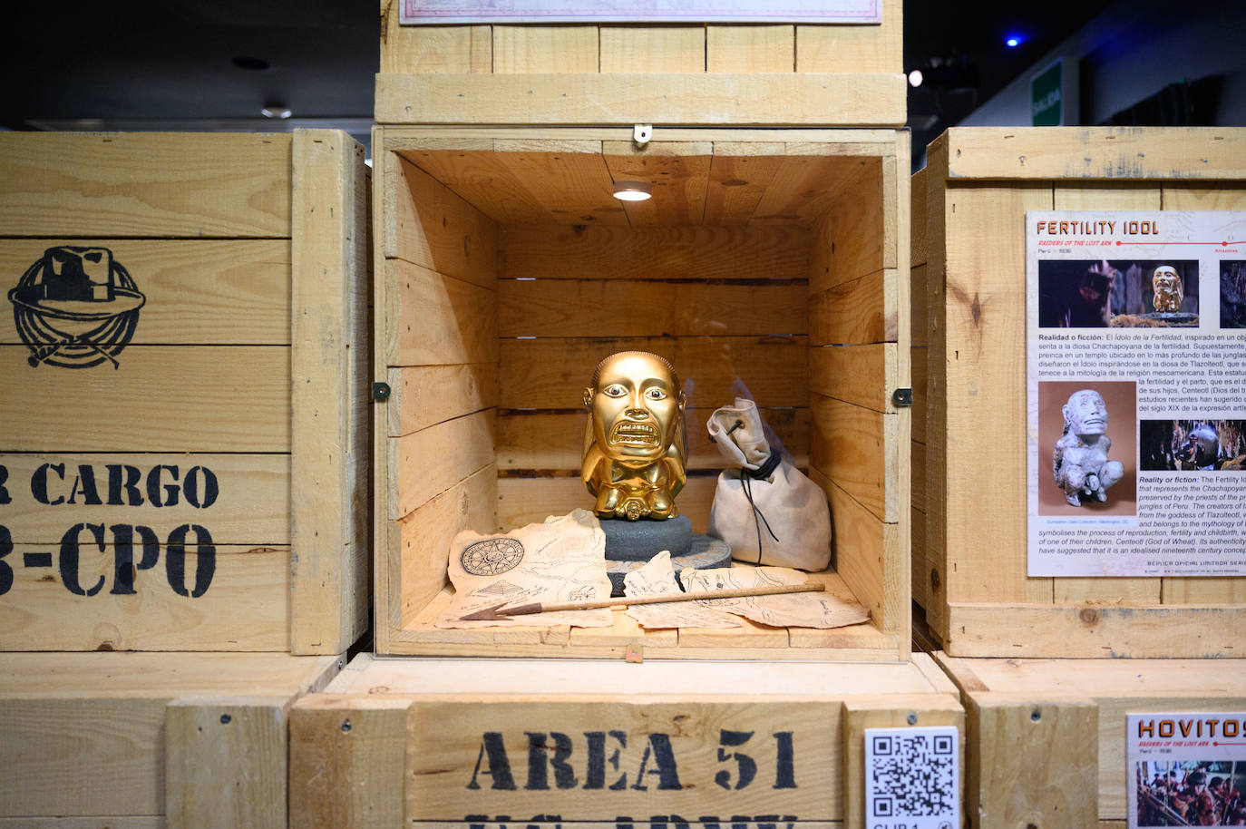 Una de las réplicas expuestas en la Casa del Cine.