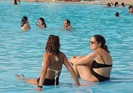 La piscina municipal de Las Fuentezuelas, esta semana.