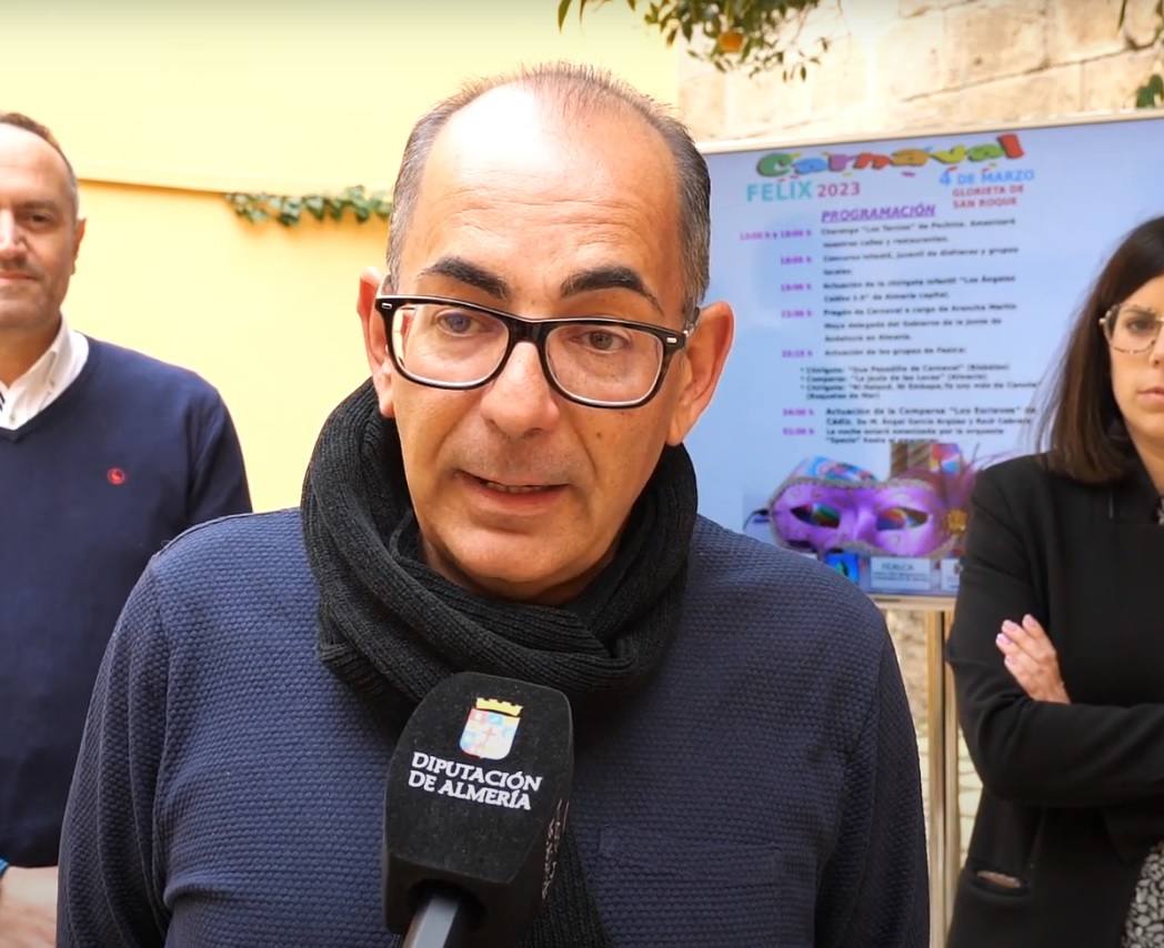 Flores, en la presentación de la programación de Carnaval de este año.