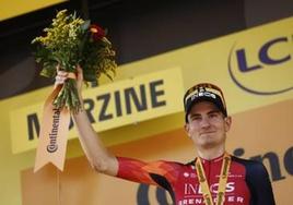Carlos Rodríguez, en el podio.
