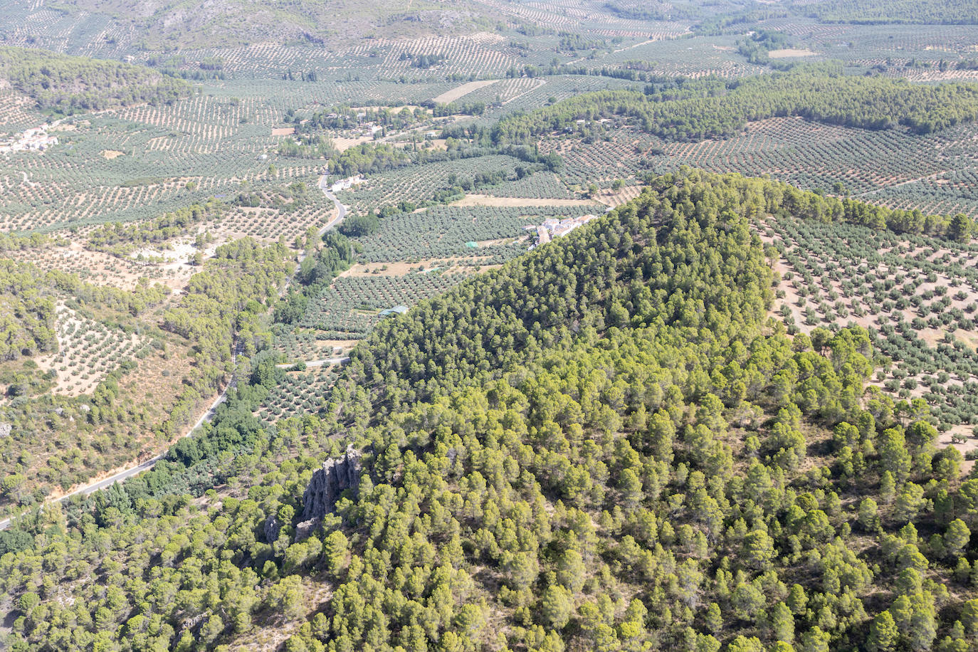 Granada, vista desde el helicóptero de la Guardia Civil