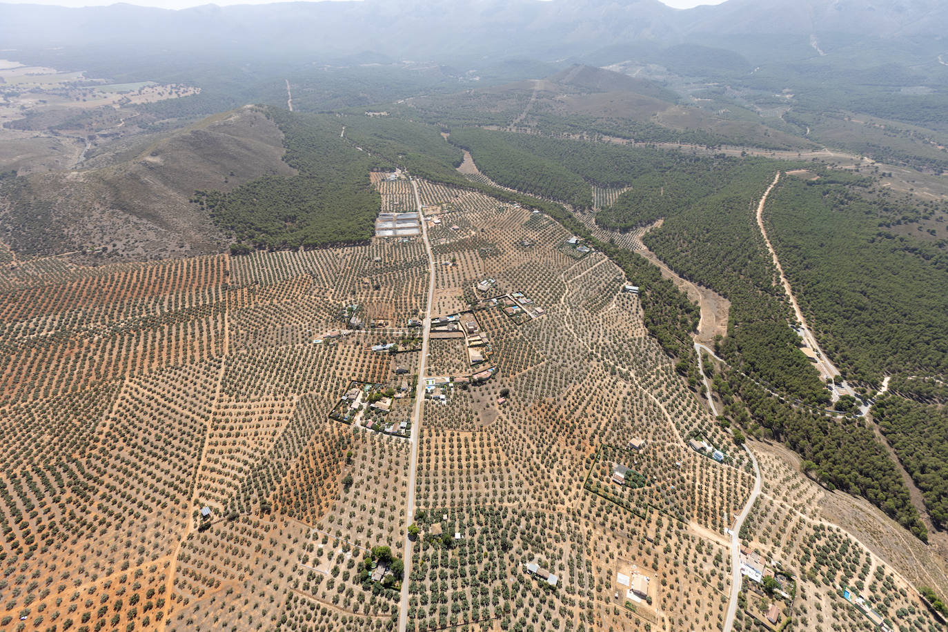 Granada, vista desde el helicóptero de la Guardia Civil