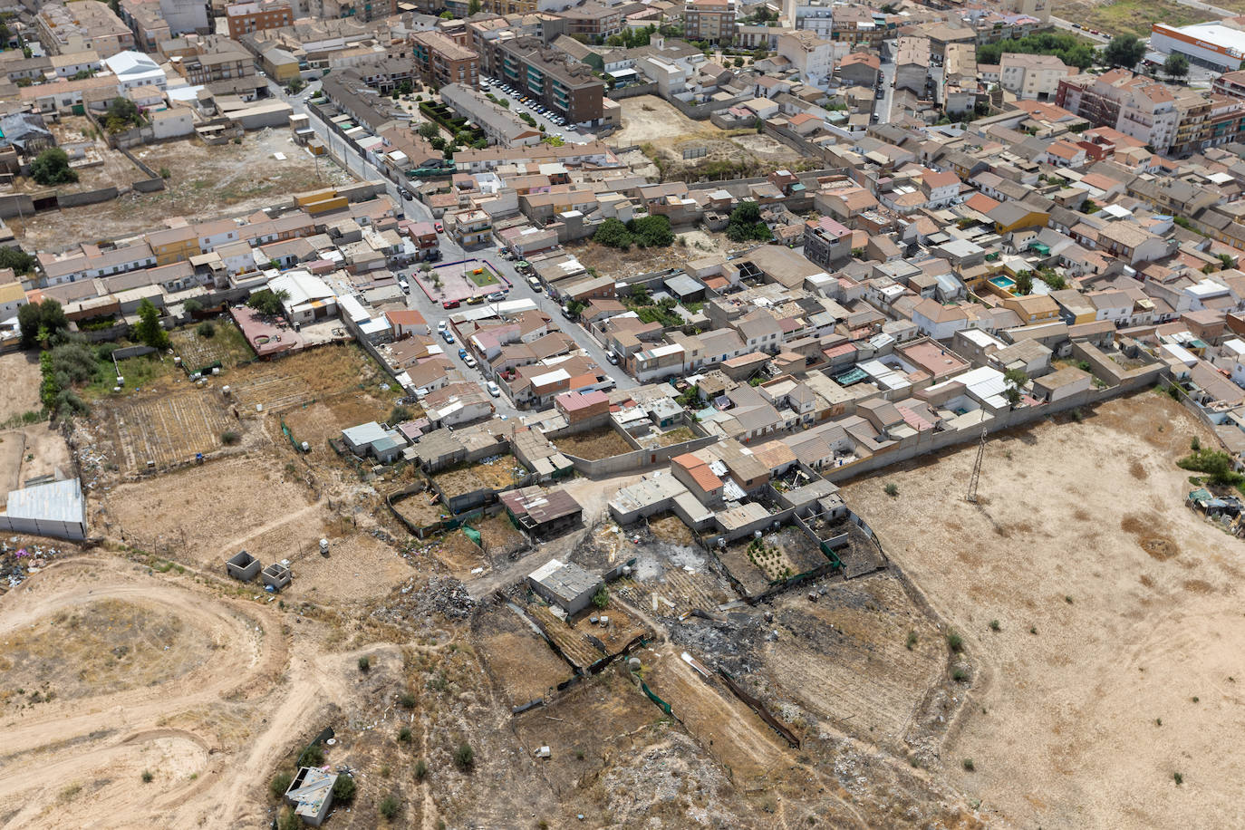 Granada, vista desde el helicóptero de la Guardia Civil