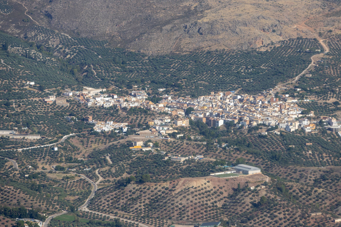 Granada, vista desde el helicóptero de la Guardia Civil