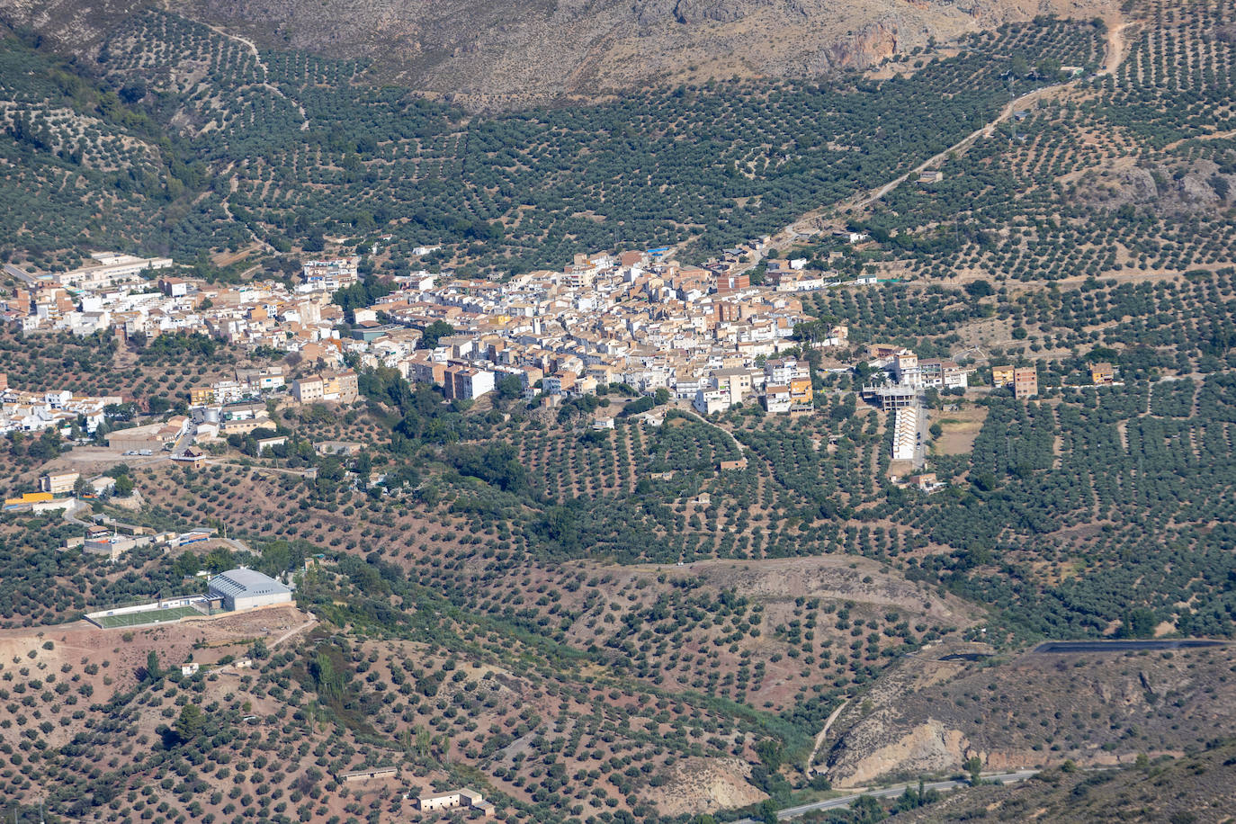 Granada, vista desde el helicóptero de la Guardia Civil