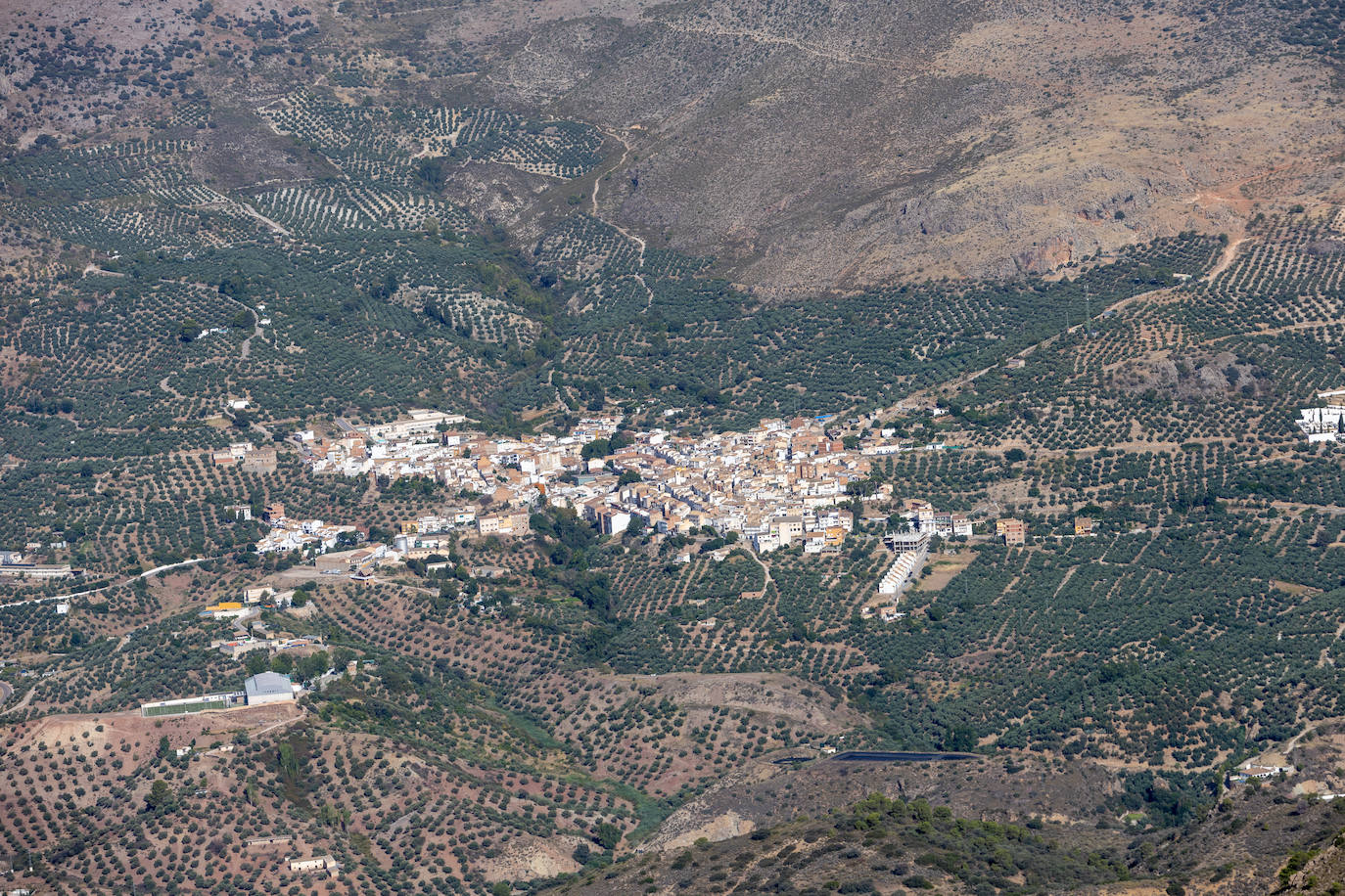 Granada, vista desde el helicóptero de la Guardia Civil