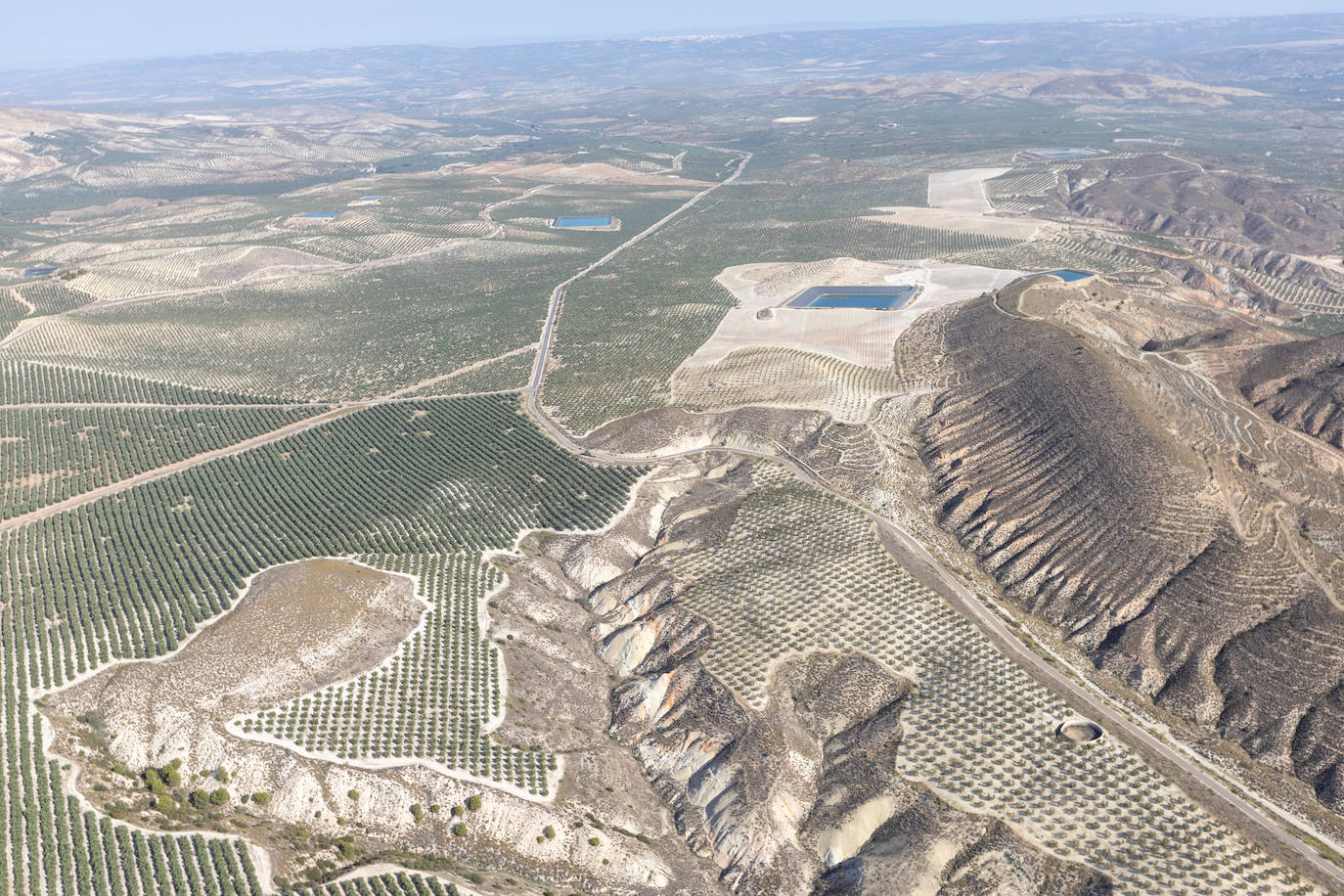 Granada, vista desde el helicóptero de la Guardia Civil