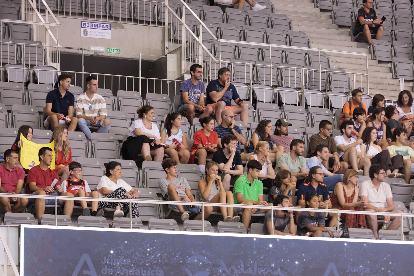 Encuéntrate en la grada del Palacio durante el España-República Dominicana