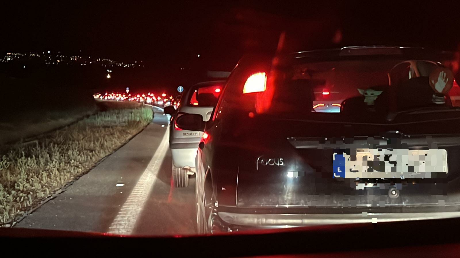 Gran atasco en la A-44 a la altura de Nigüelas.