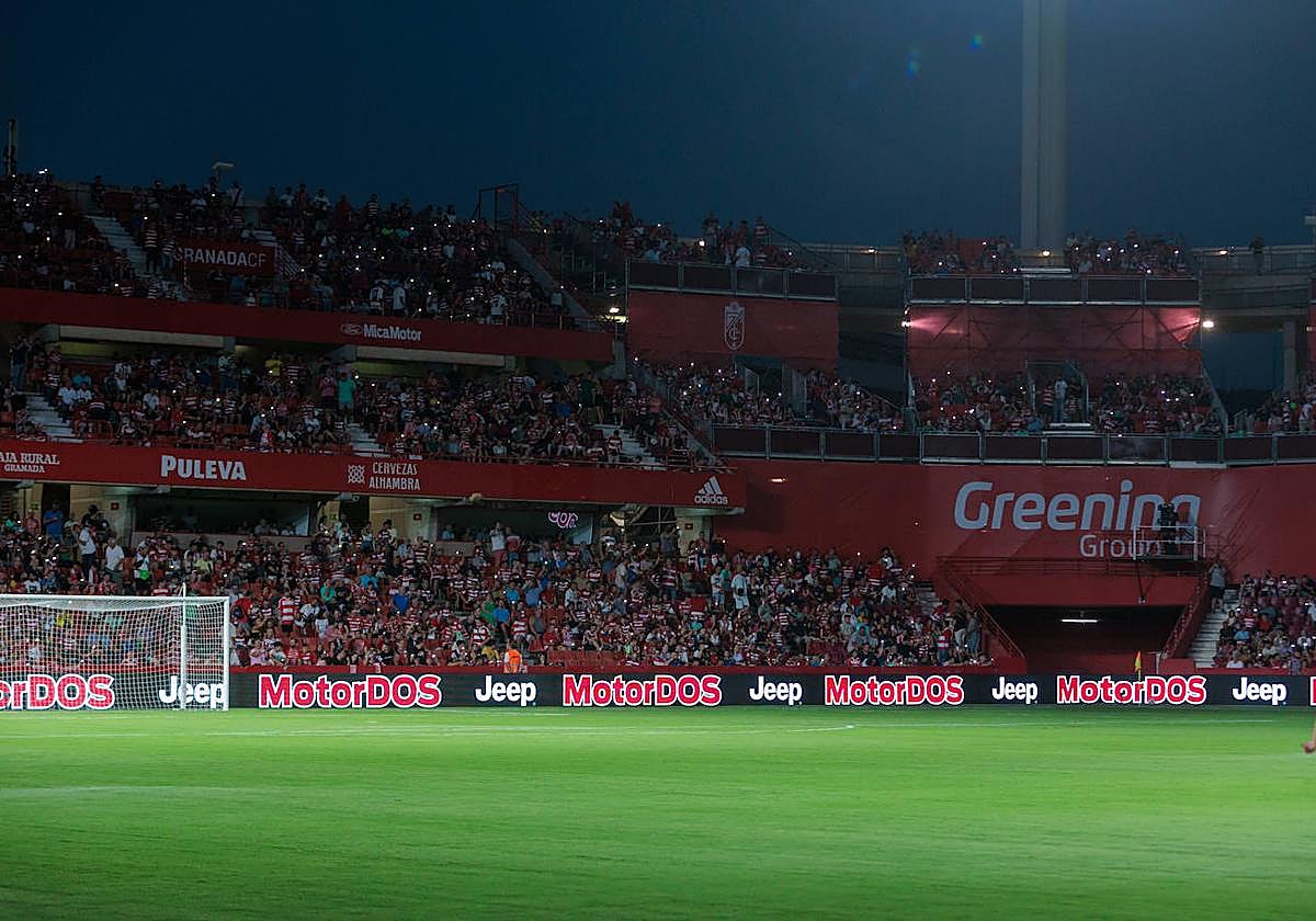 Nuevo césped y fallo en la iluminación.