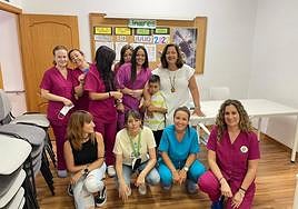 Equipo de profesionales de la Asociación Conde García de Linares.