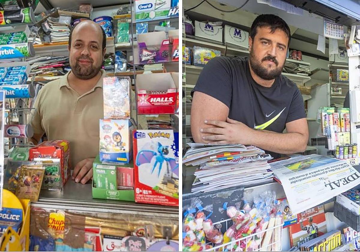 Emilio y Ángel, dos quiosqueros granadinos con más de 20 años de experiencia en el sector.