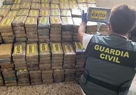 La cocaína hallada en el polígono de Santa Fe.