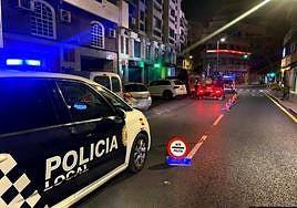 La Policía Local de Motril en un control.