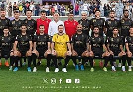 Parte de la plantilla del Real Jaén.