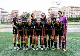 Once del Almería Femenino en Madrid.