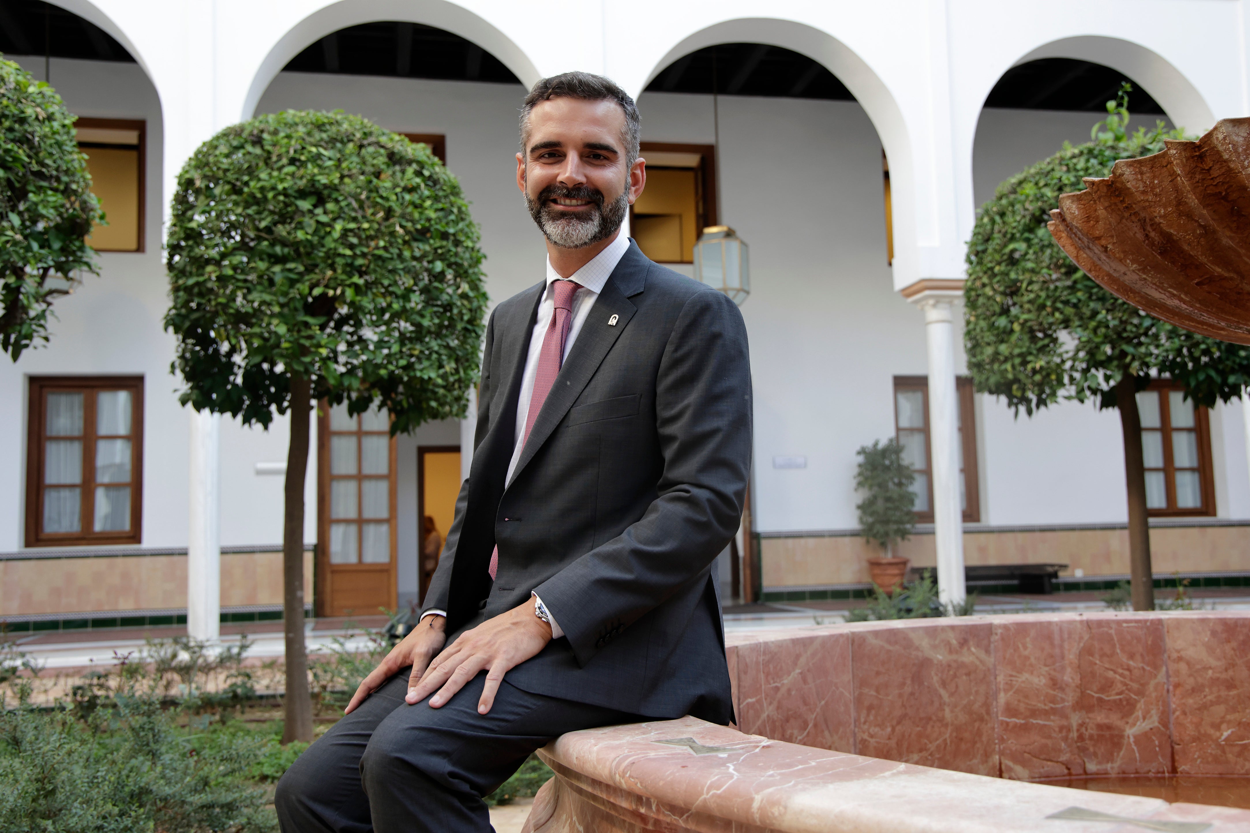 Ramón Fernández-Pacheco, el pasado jueves en el Parlamento de Andalucía.