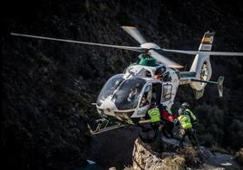 Imagen de un rescate de la Guardia Civil en Granada.